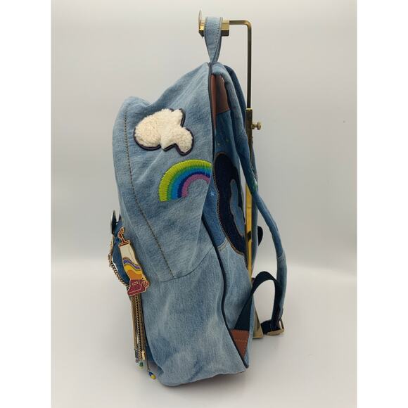 Marc Jacobs denim "Julie biker" backpack - Picture 6 of 14